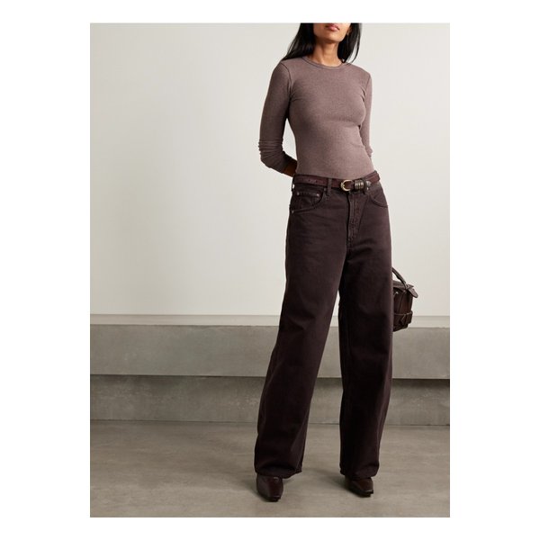 로우 커브 미드라이즈 스트레이트 진 브라운 46376663162898768