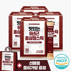 참앤들황토농원 맛있는 홍삼스틱 12gX30포 4박스 (쇼핑백증정)