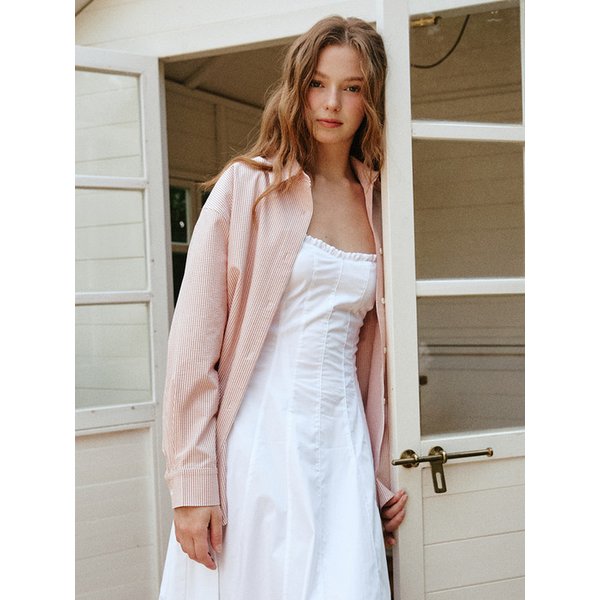 시어서커 베이직 스트라이프 셔츠 [핑크]