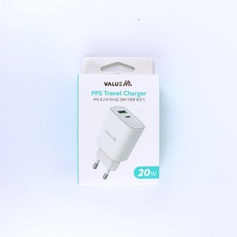  밸류엠 PD+QC 2포트 20W 고속충전기