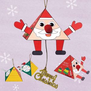 오너클랜 삼각모빌 만들기-크리스마스 산타 카드 만들기