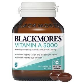 호주직구 Blackmores 블랙모어스 비타민A 5000 150정