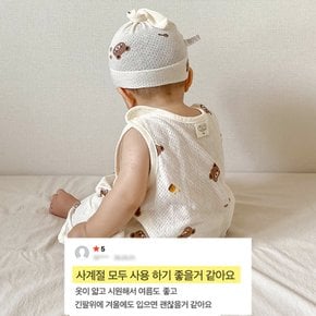 태열방지 오가닉 여름 쿨~메쉬 수면조끼