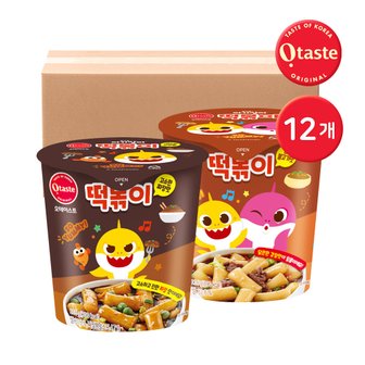 기타 농심태경 핑크퐁 아기상어 떡볶이 / 짜장맛 6개 + 궁중불고기맛 6개