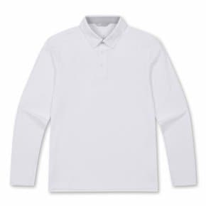 SEERSUCKER LONG SLEEVE SUMMER POLO T-SHIRTS_NMTBM24401WHM