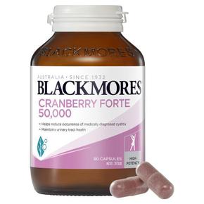 호주직구 Blackmores 블랙모어스 크랜베리 포르테 50000mg 90캡슐