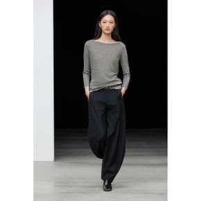 보트넥 페이크 더블 디테일 티셔츠 06888574812
