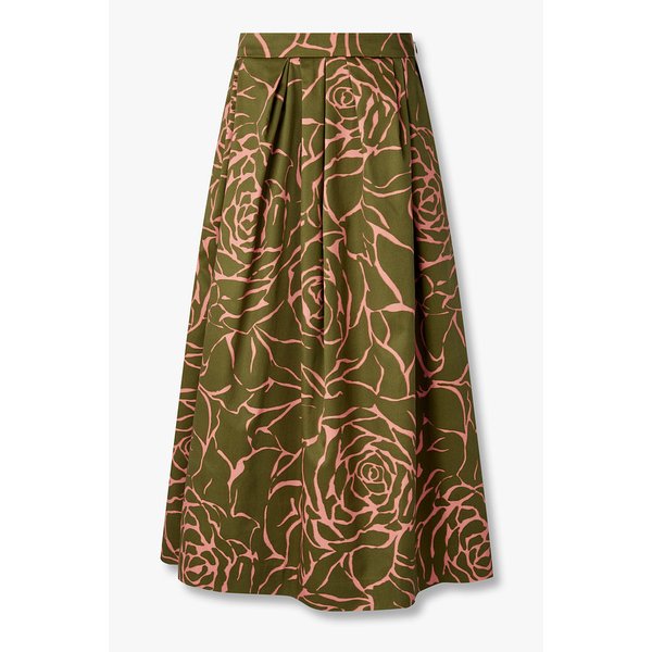 플로럴 플리츠 스커트 3216116004000