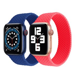 애플워치 짜임패턴 실리콘 솔로 밴드 스트랩 Apple Watch 8 울트라 7 SE 6 5 4
