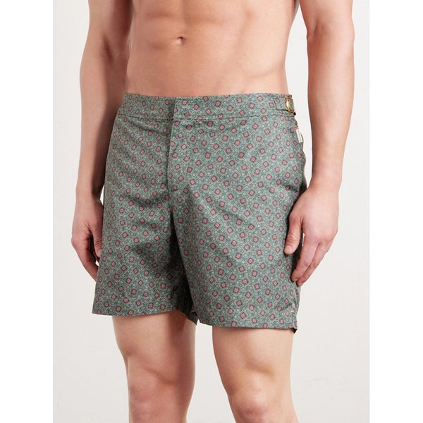 불독 페톨라 스트레이트 레그 미드 렝스 프린트 스윔 쇼츠 46376663163008219