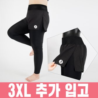 어썸블리 ~3XL 여자 워터레깅스 반바지 일체형 빅사이즈 수영복 팬츠