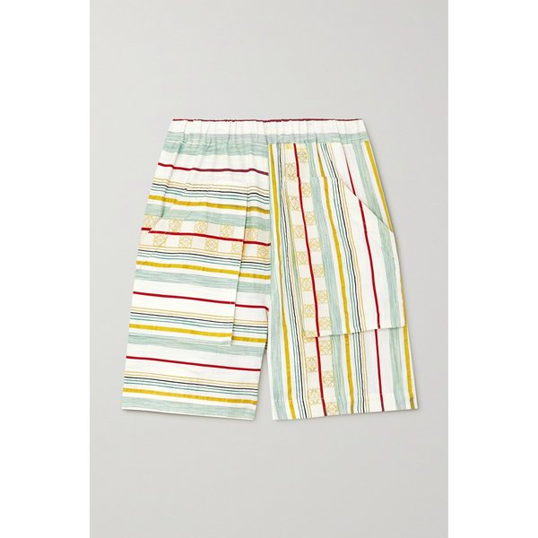 파울라 이비자 스트라이프 코튼 실크 리넨 혼방 쇼츠 멀티컬러 1647597306717172