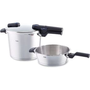 영국 휘슬러 냄비 Fissler Vitaquick 60030012000 or 0 2Piece Pressure Frying Pan 2.5 L Blue