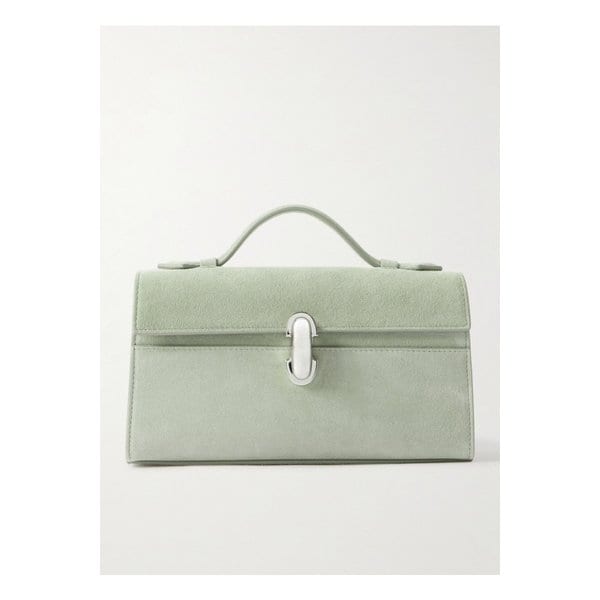 사베트 시메트리 포셰트 스웨이드 토트 민트 46376663162908825