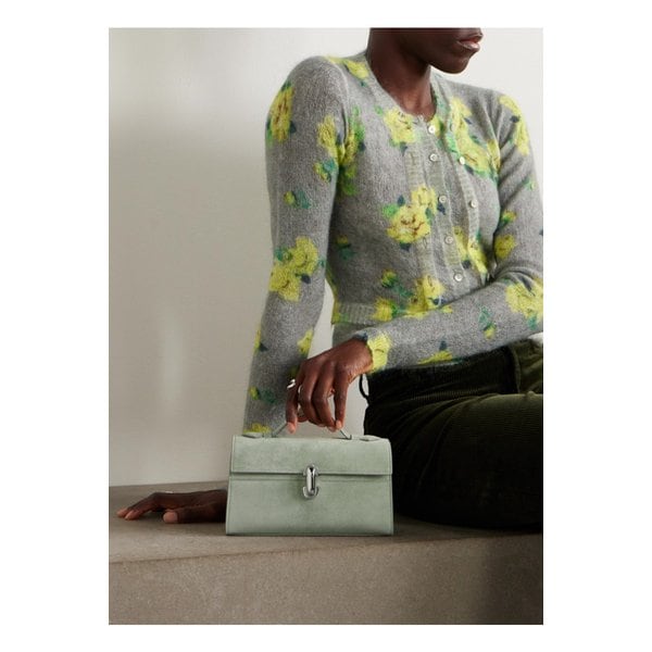 사베트 시메트리 포셰트 스웨이드 토트 민트 46376663162908825