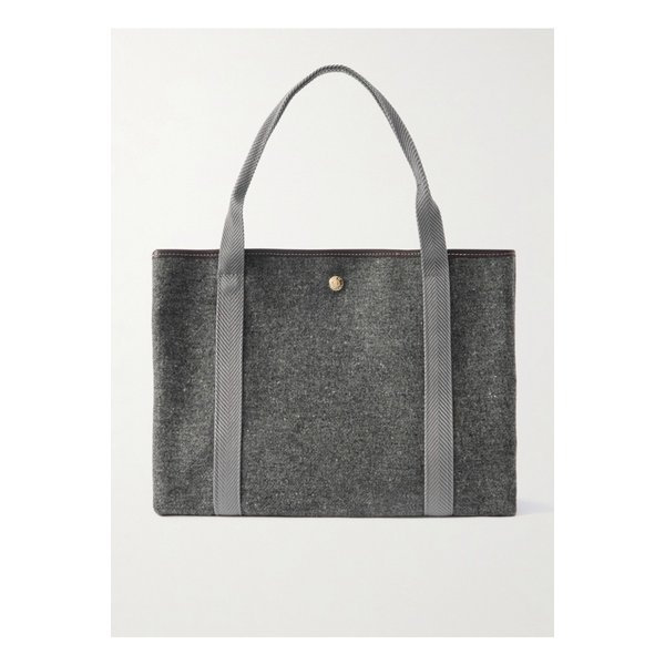 휘 드 베르누이 트라베르제 휩 미디엄 가죽 웨빙 트리밍 펠트 토트 46376663162918550