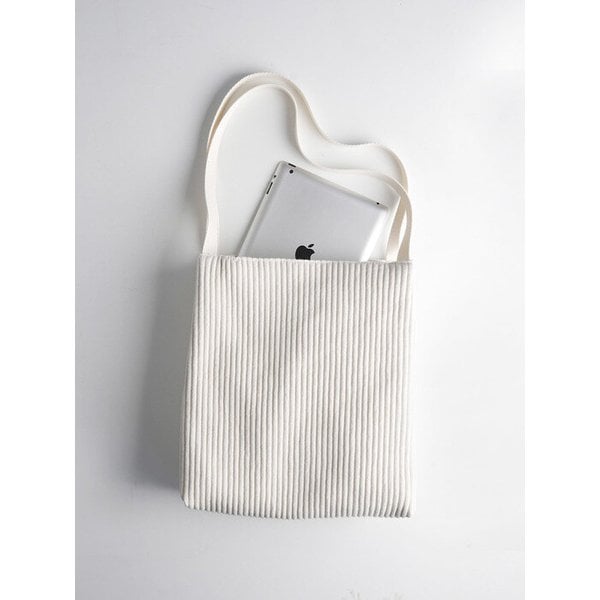무심한듯 박시한 쇼퍼백 53 골지 코듀로이 - corduroy canvas
