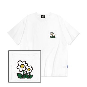 DOUBLE FLOWER LOGO 포켓 반팔티셔츠 - 2 COLOR