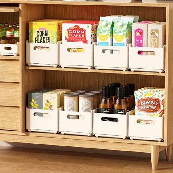 [토마]길이조절 주방 정리 수납함 냉장고 씽크대 싱크대함 양념통 식품정리 대(CN17)