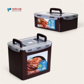 김장 김치 밀폐용기 키친아트 초코 김치통 15L 20L