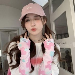 여자 여름 코디용 플라워 패턴 쿨링 핑거홀 토시