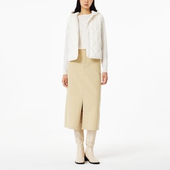 JAJU 여 라이트 다운필 후드 베스트(IVORY / BEIGE / BLACK)