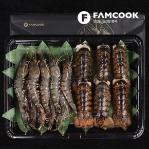 [바로배송][팸쿡] 랍스타드새우 선물세트 2호(랍스타테일6미블랙타이거새우10미) (1.5kg 내외)