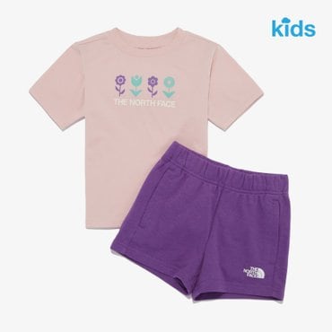 노스페이스키즈 NT7UR41T 키즈 코튼 썸머 세트 KID COTTON SUMMER SET