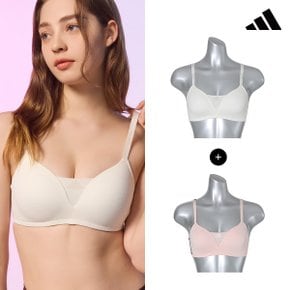 이월[아디다스 퍼포먼스] 여성노와이어  브라 1+1 택일전
