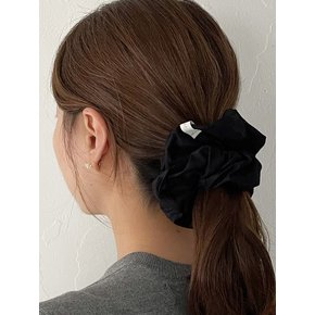 Vintage Shirt Scrunchie [Black] 빈티지 셔츠 스크런치 블랙