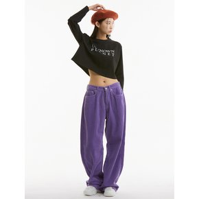 UP-367 와이드 코듀로이팬츠_WIDE CORDUROY PANTS PURPLE