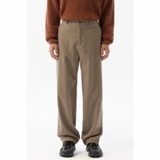 Beige Relaxed Fit Wool Setup Pants_CWPAW24862BEX