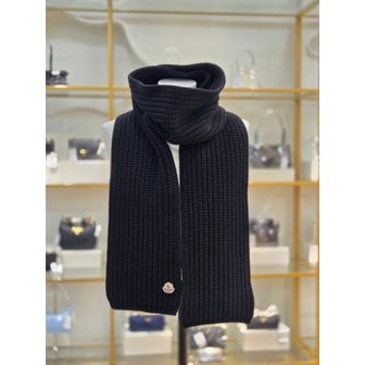 몽클레르 [시흥점] [몽클레어] 공용 로고패치 니트 울 캐시미어 머플러 3C00030-M4281-999
