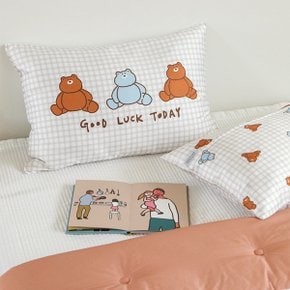 { ~10/10일까지 김해점 할인 행사!!!} 데일리 코튼모달 차렵이불SET- 01 Meek bear (SS/Q)