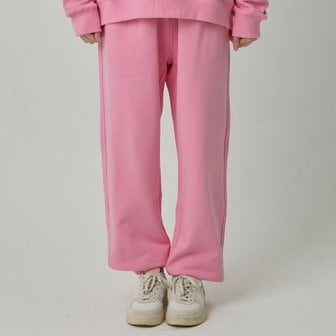 원더플레이스 SIGNATURE LOGO SWEAT PANTS [PINK]