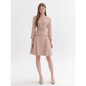 Signature Flare Midi-Skirt / Pink Beige(3color)