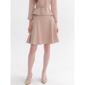 Signature Flare Midi-Skirt / Pink Beige(3color)