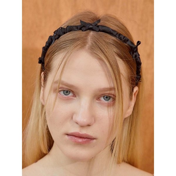 petit ribbon band mini- black