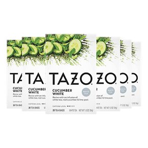 타조 오이 화이트 허브 티 Tazo Cucumber White 20티백 6개