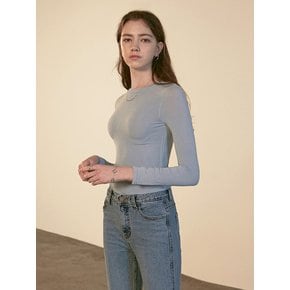 SKINNY R LONG T-SHIRTS_SKY BLUE