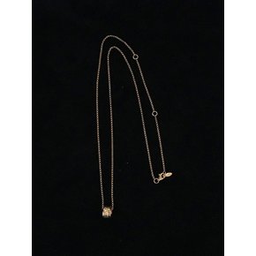 해류 TEXTURE RING NECKLACE (M) - GOLD