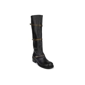 아모멘토 26FW Belt Long Boots, Black