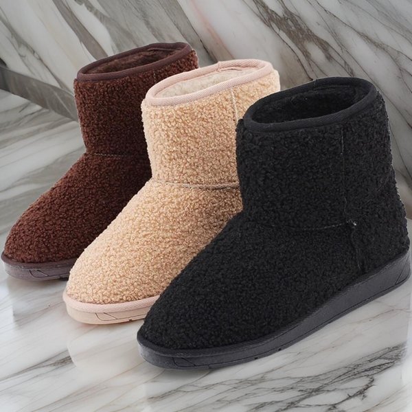 [옷자락] 여성 털안감 포근 뽀글퍼 앵클 부츠