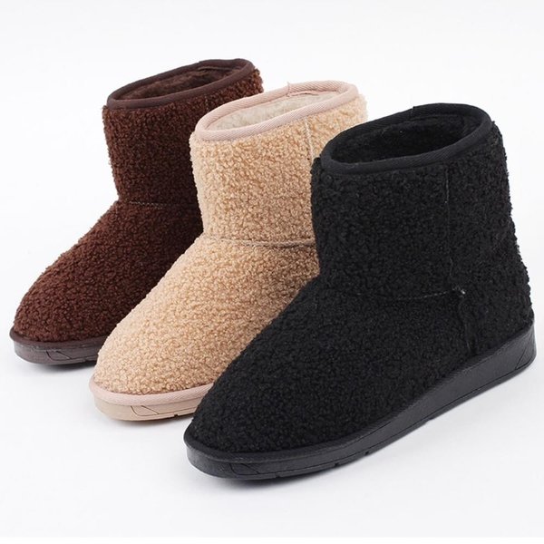 [옷자락] 여성 털안감 포근 뽀글퍼 앵클 부츠