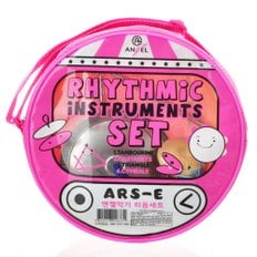  엔젤 리듬세트 (탬버린+트라이앵글+캐스터넷츠+심벌즈) 분홍ARS-E분