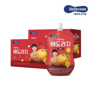 베베쿡 처음 먹는 배도라지홍삼 2박스  80ml x 40팩 _P070965599