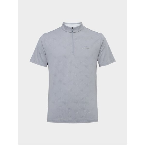 [부산점] 아이스 온 남성 자카드 반팔 집업 티셔츠 DMM25205