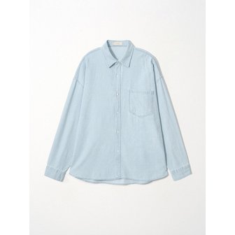 이지오 Relaxed Denim Shirt_Skyblue