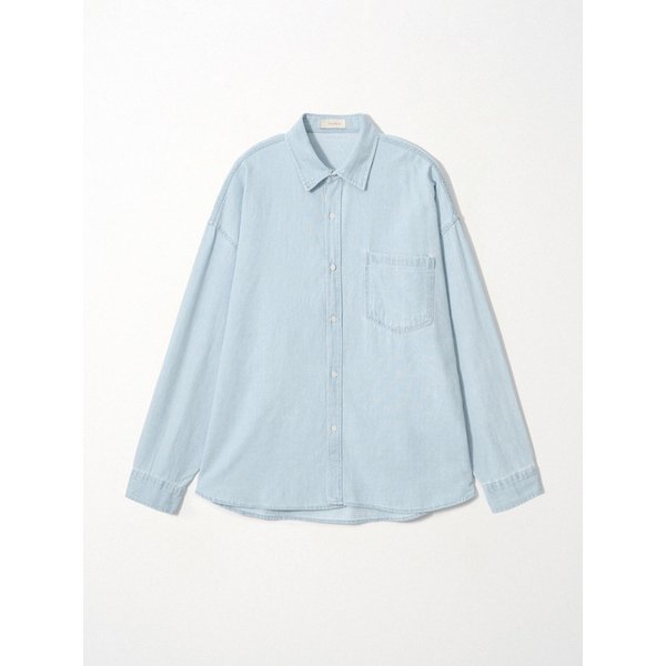 Relaxed Denim Shirt_Skyblue
