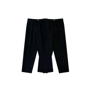 [Easy line] Wool Flannel banding pants (Navy)